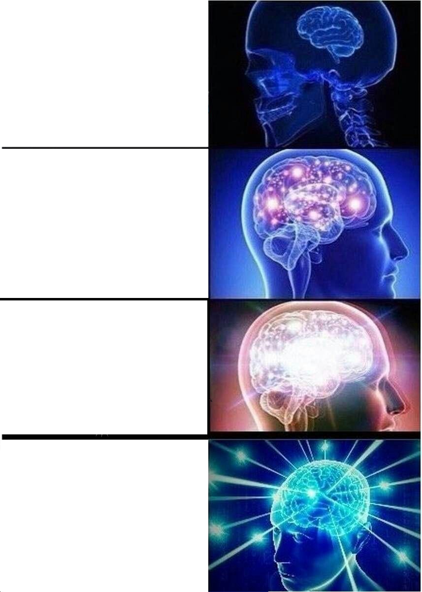 Expanding Brain meme about Pinch